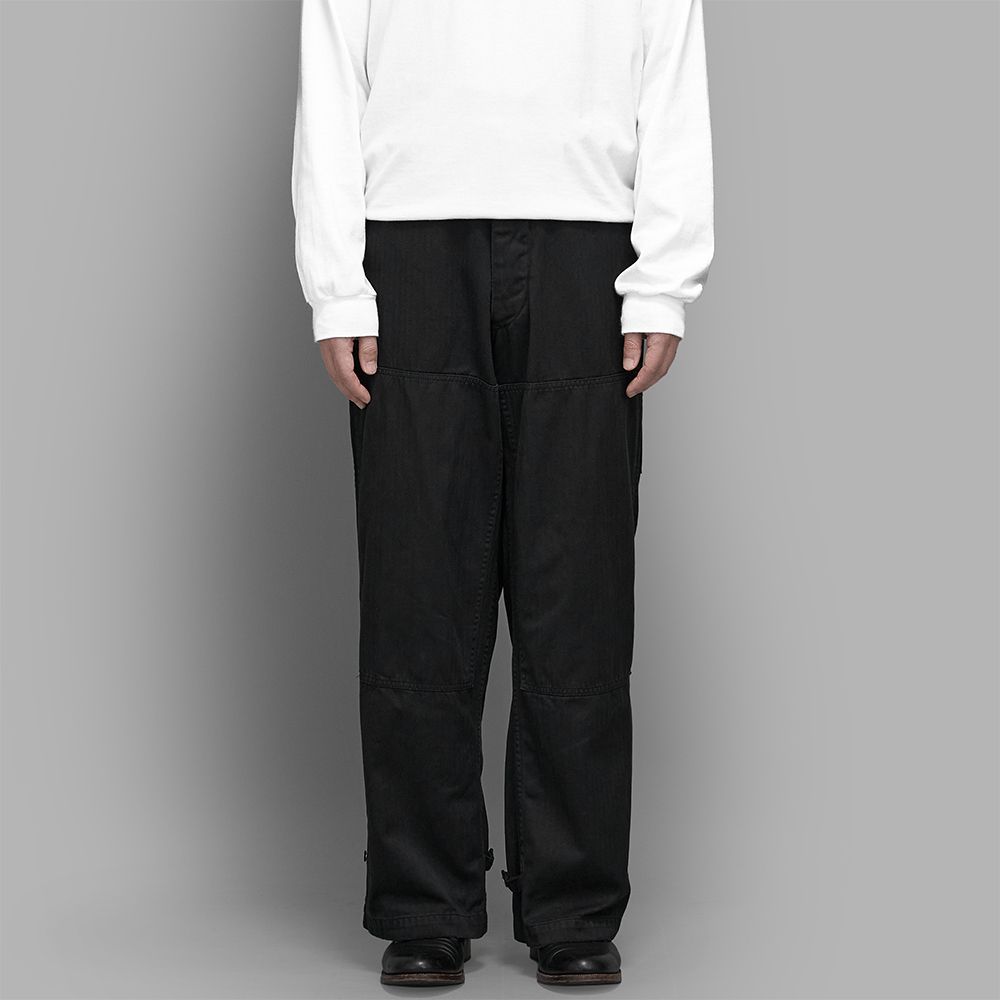 A.PRESSE / Military Double Knee Trousers (Black)