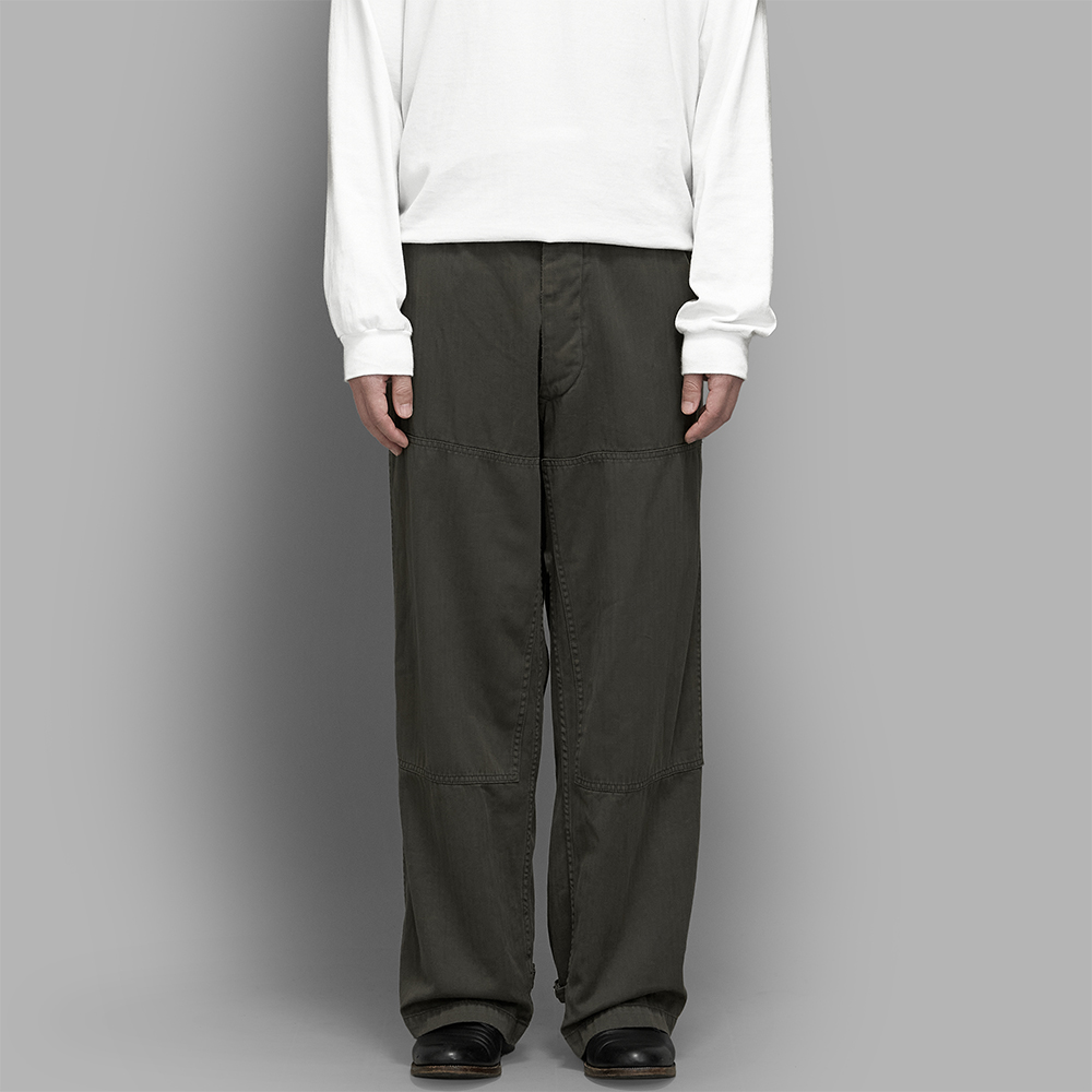 A.PRESSE / Military Double Knee Trousers (Olive)