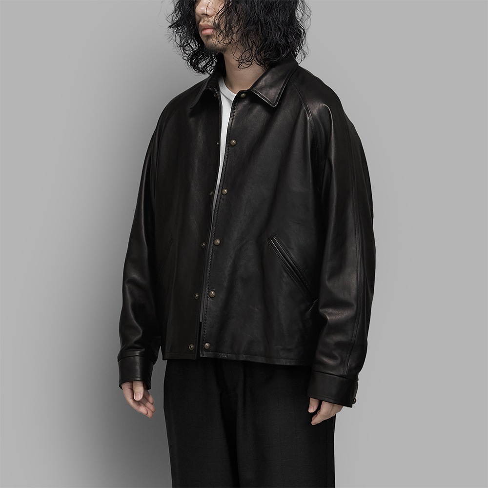 A.PRESSE / Leather Coach Jacket