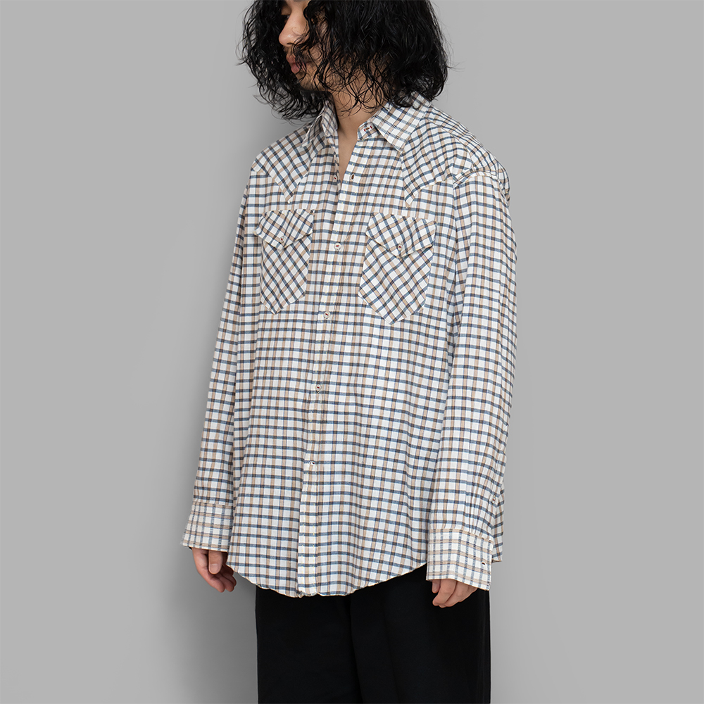 MAATEE&SONS / GUPTA Western (White Plaid)