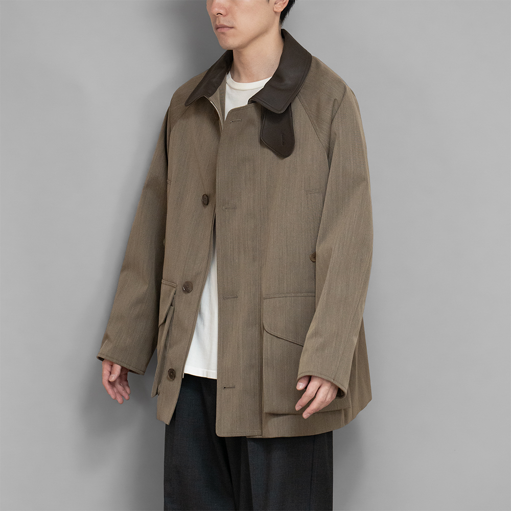 AURALEE / Wool Cavalry Twill Laminate Hunting Blouson