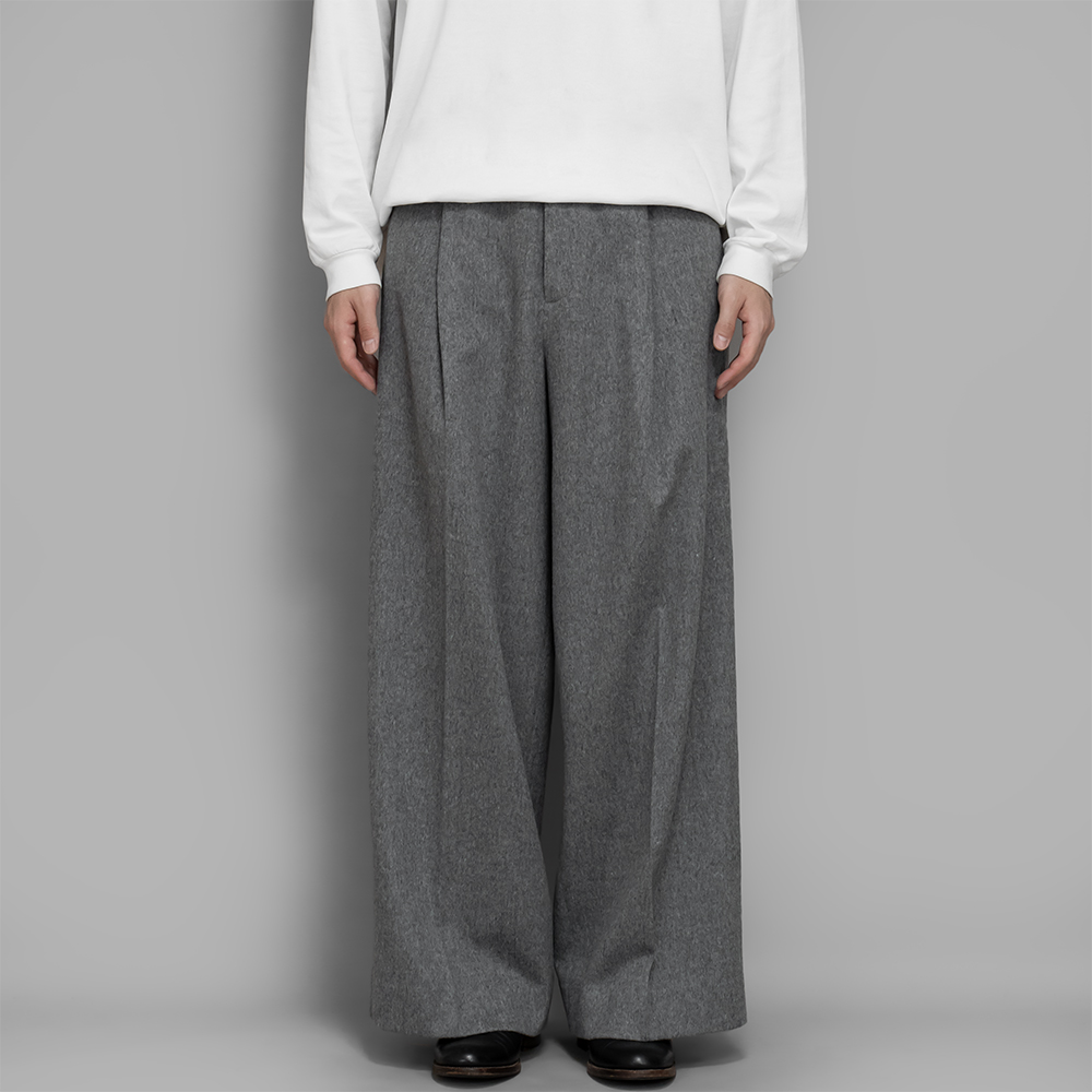 ssstein/ W/Ca Beaver Extra Wide Trousers (Grey)