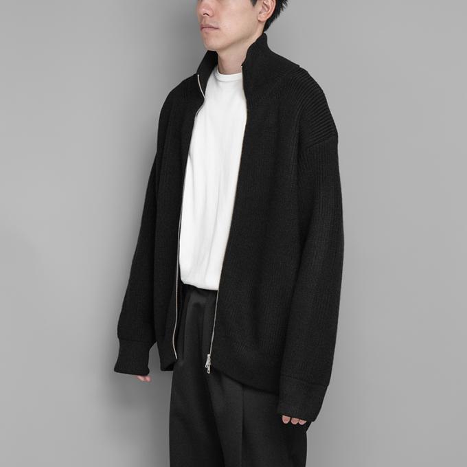 stein OVERSIZED DRIVERS KNIT ZIP JACKET-