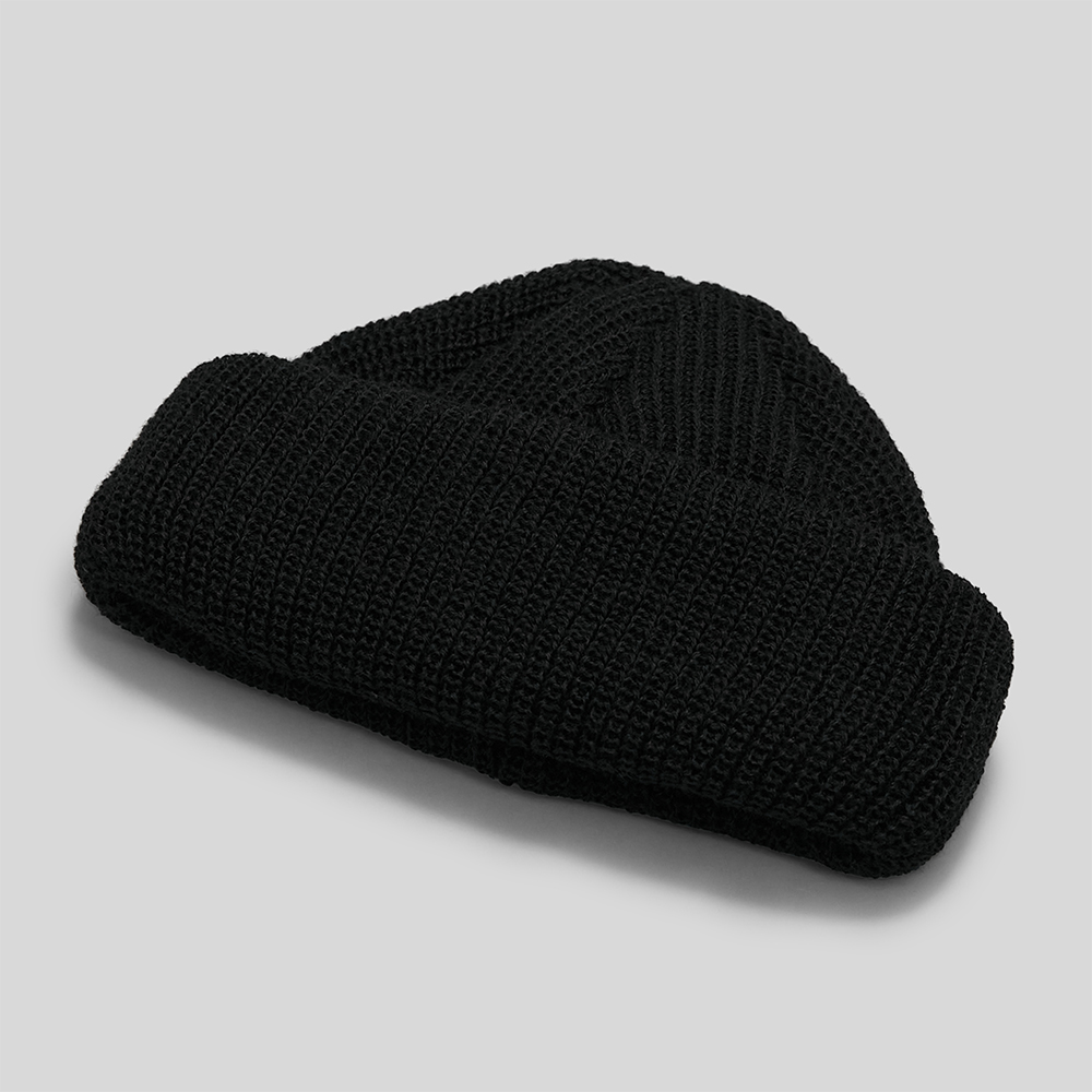 KIJIMA TAKAYUKI / Knit Deck Cap (Black)