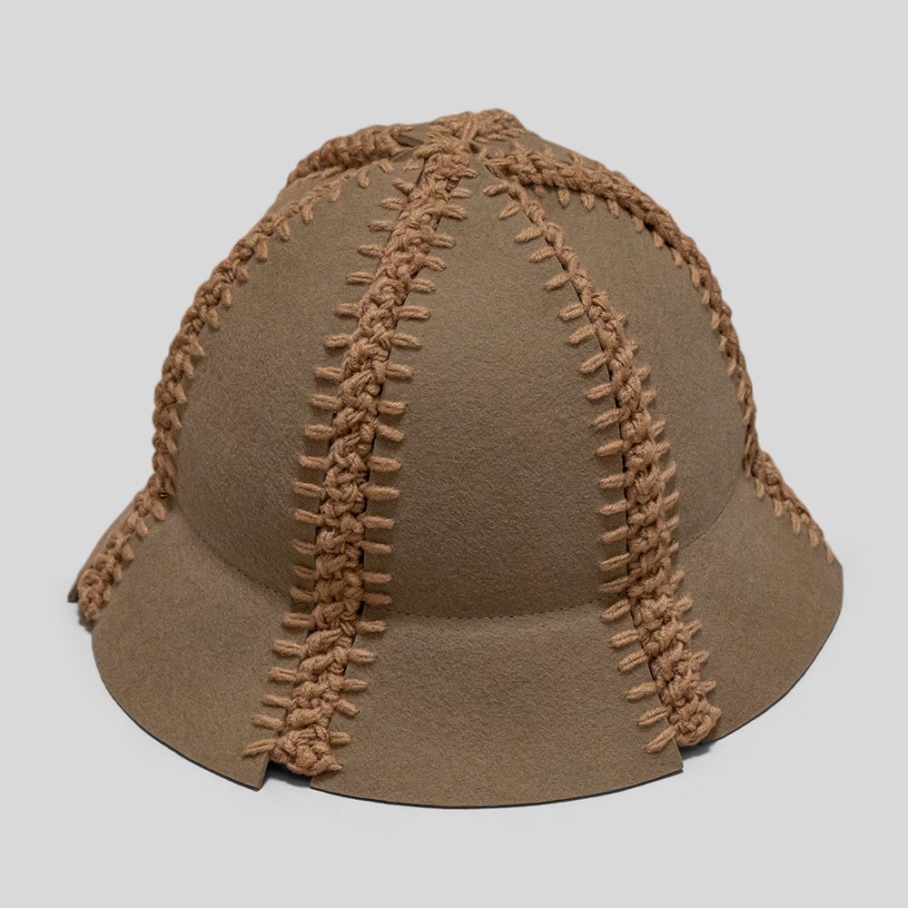 KIJIMA TAKAYUKI / Felt & Knit Metro Hat (Camel)