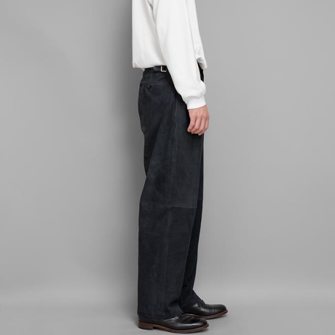 A.PRESSE / Suede Trousers (Navy) | twelve