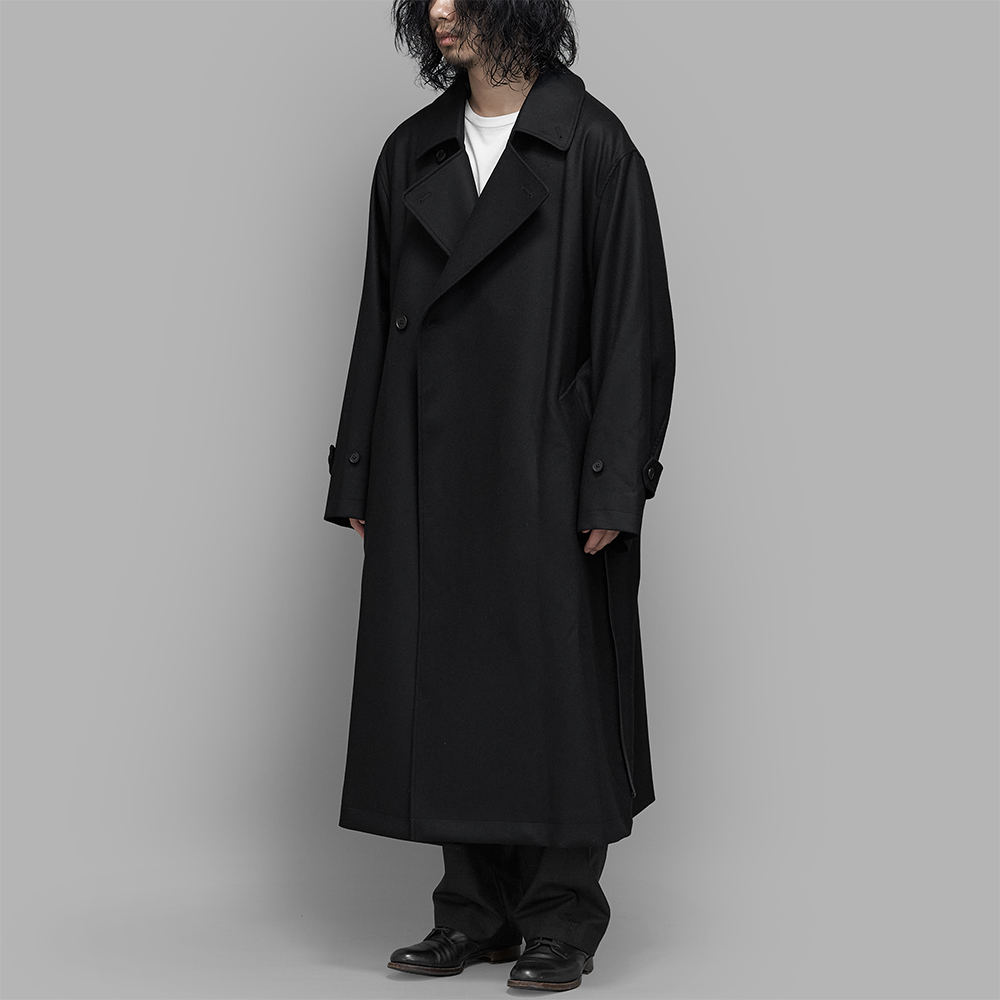 ssstein / Wool Melton Oversized Double Breasted Coat