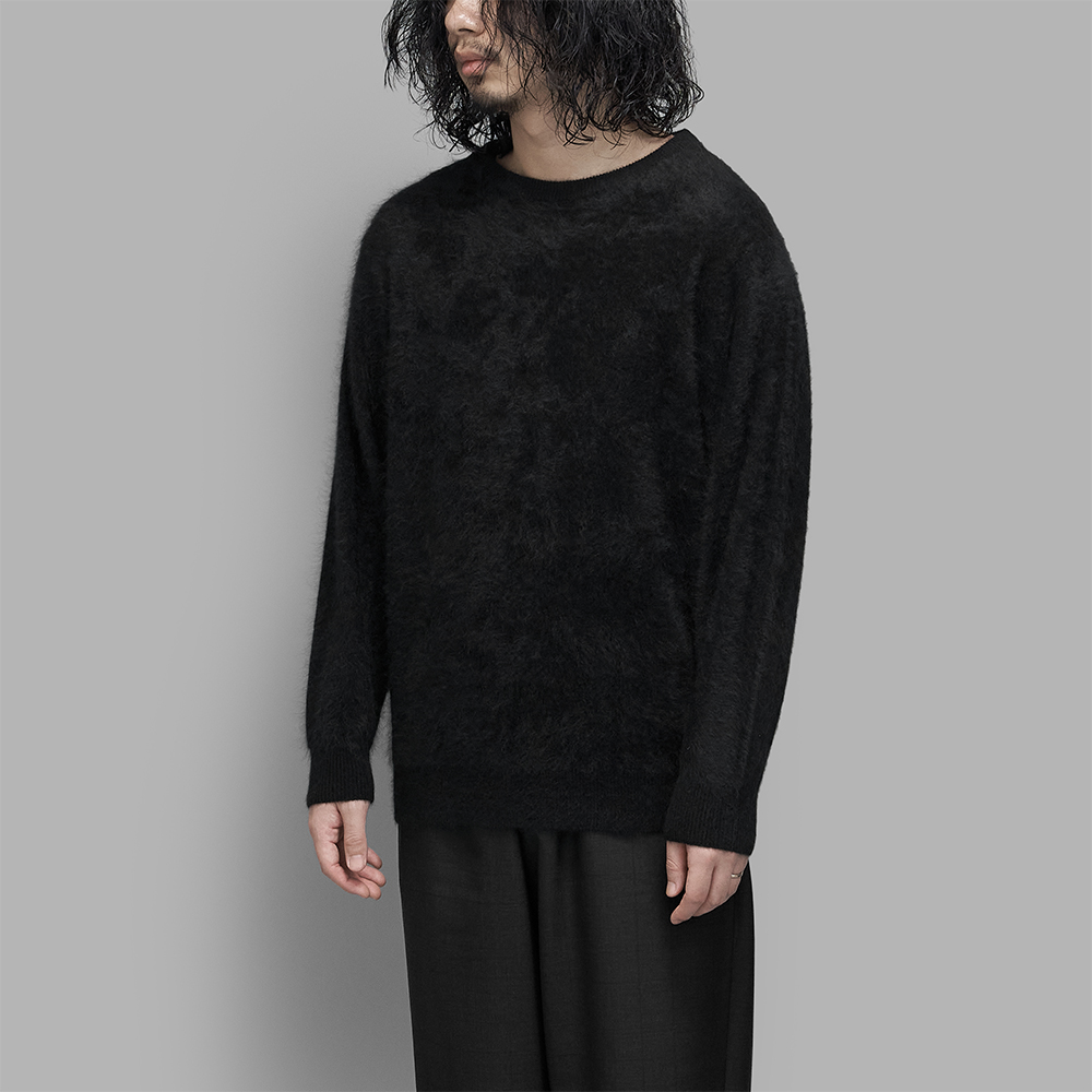ssstein / Cashmere Shaggy Crew Neck LS