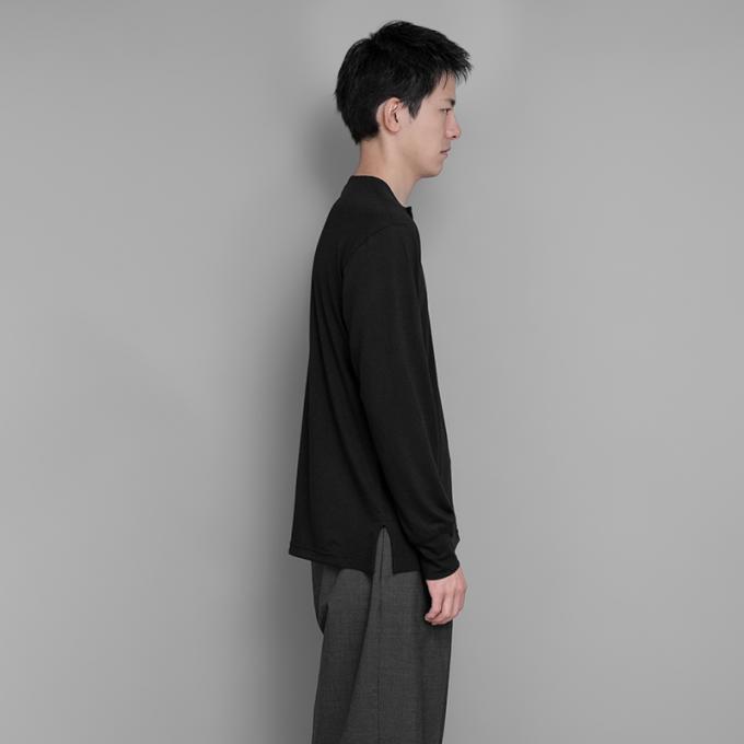 MAATEE&SONS / 綿紡Washable Wool Henry Tee | twelve