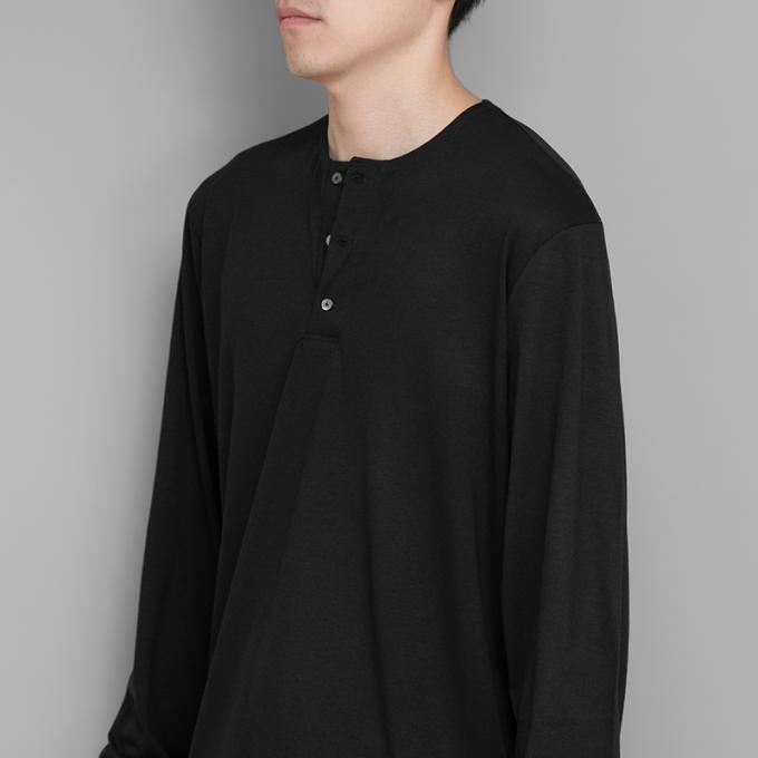 MAATEE&SONS / 綿紡Washable Wool Henry Tee | twelve