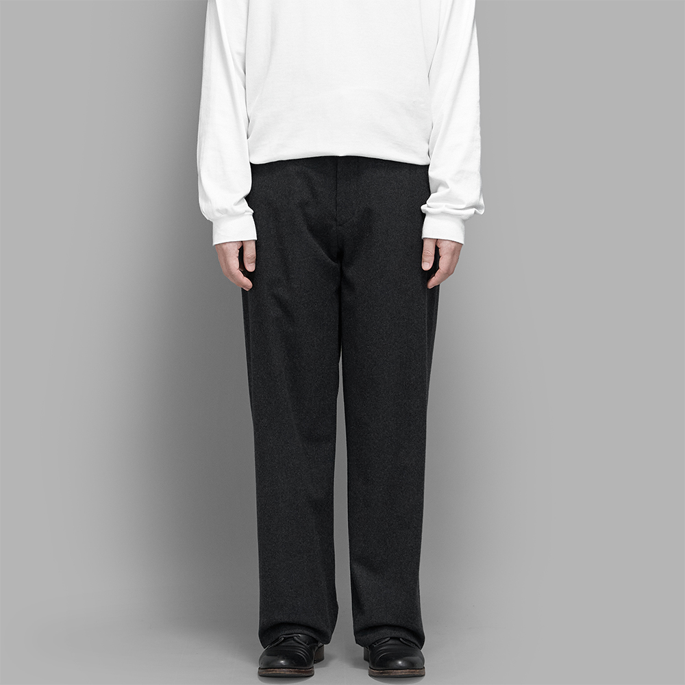 A.PRESSE / Wool Flannel Wide Trousers
