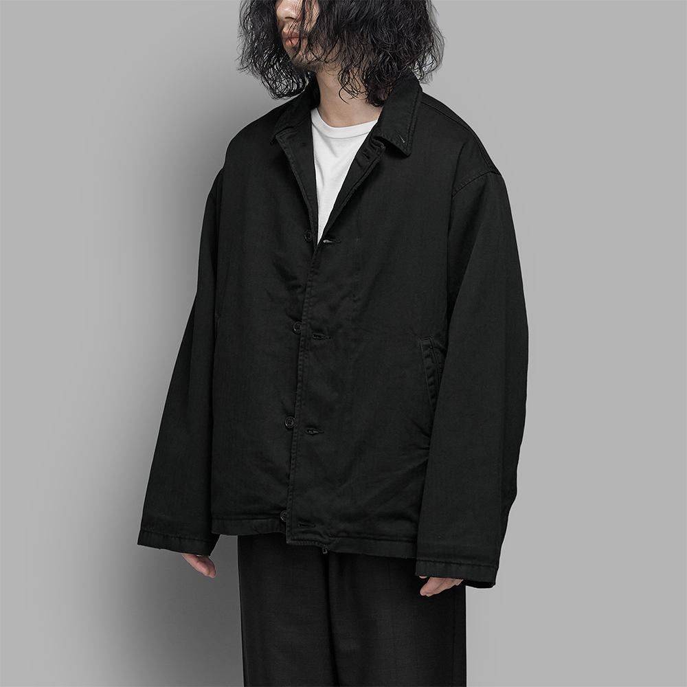 A.PRESSE / Vintage US NAVY N-4 Deck Jacket (Black)