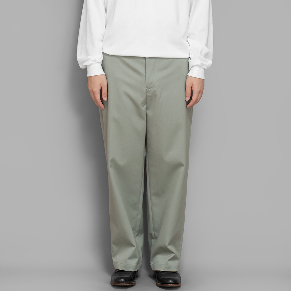 FARAH / Wide Straight Work Pants (Sage)