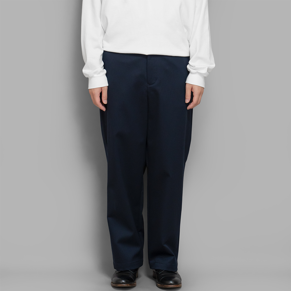 FARAH / Wide Straight Work Pants (Navy)