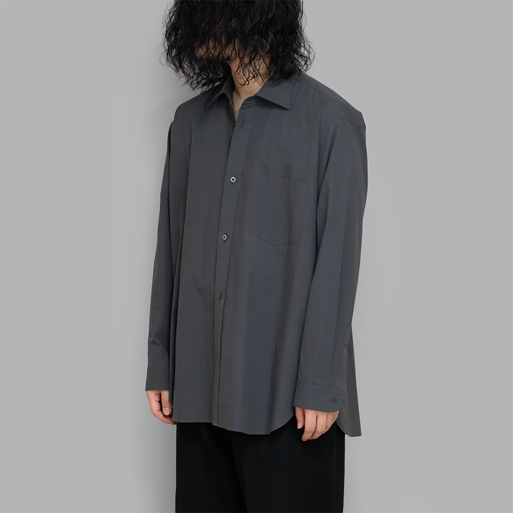 ENCOMING / Classic Long Sleeve Shirt (Charcoal)