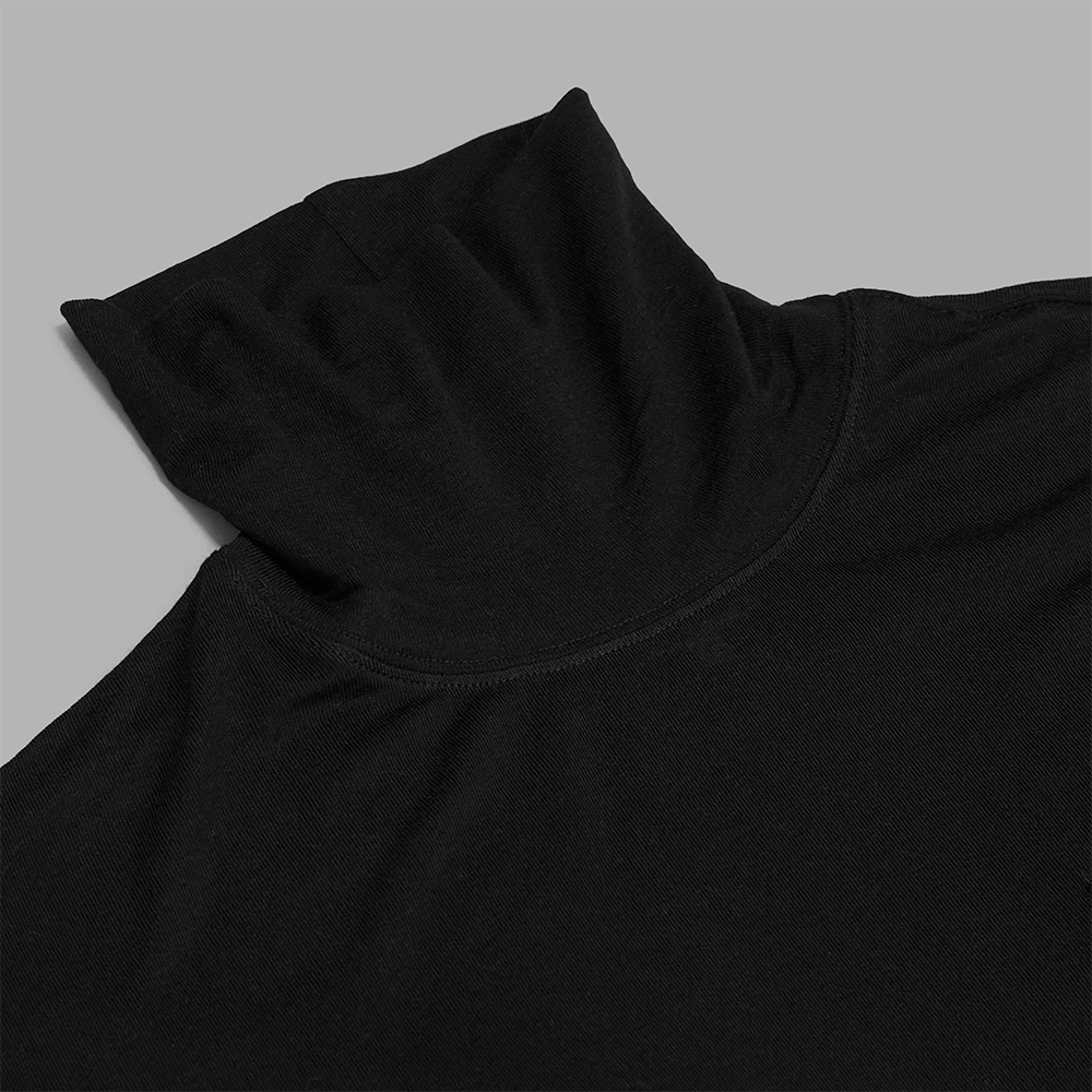 BLACKBIRD / Turtle Neck Long Sleeve Cutsewn (Black) | twelve