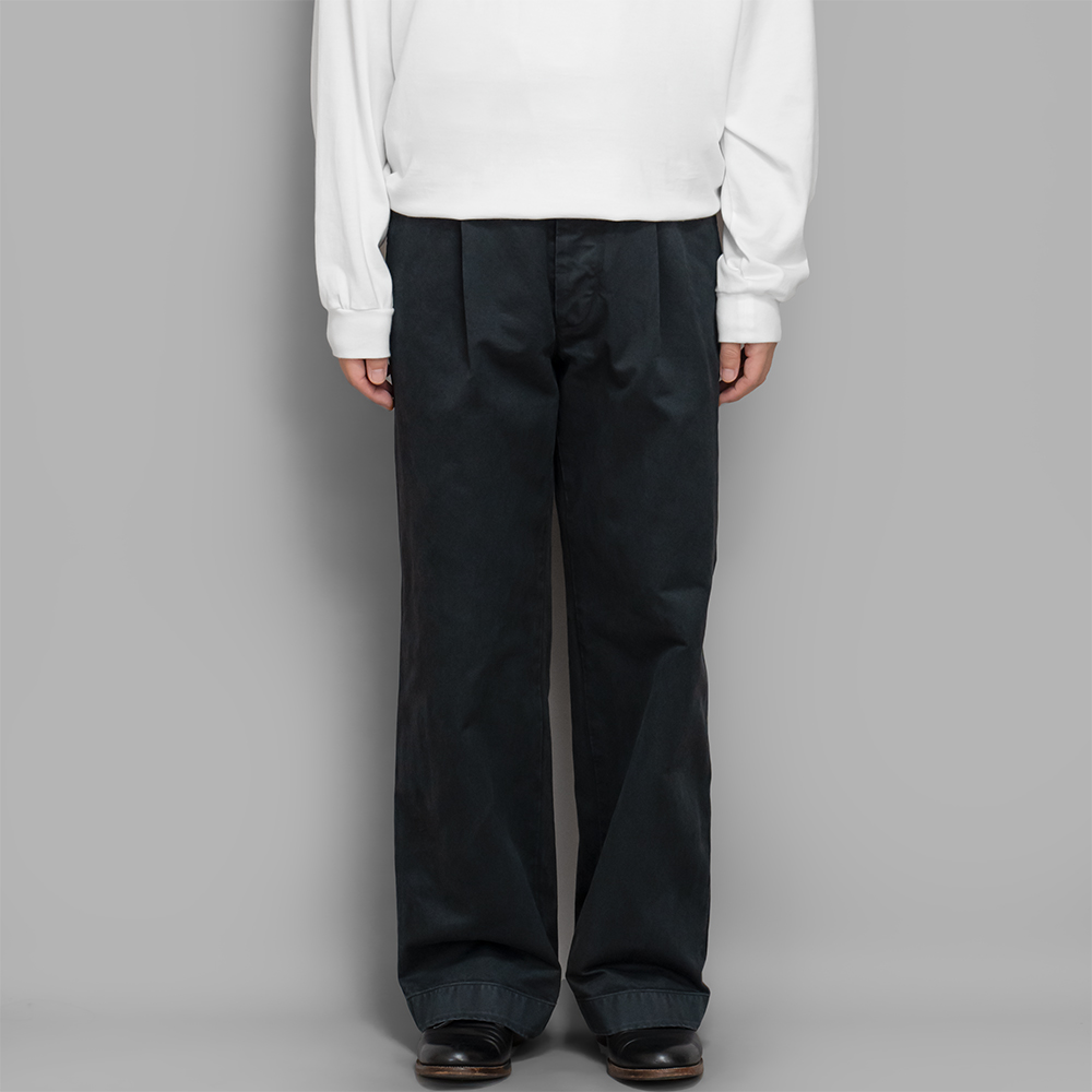 【美品】AURALEE CHINO TUCK WIDE PANTS 1 Namu Shop - Auralee Washed Finx Chino One-Tuck Pants - Camel