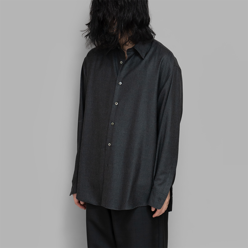 AURALEE SUPER LIGHT WOOL SHIRTS オーラリー　黒 AURALEE / オーラリー | SUPER LIGHT WOOL SHIRTS (メンズ