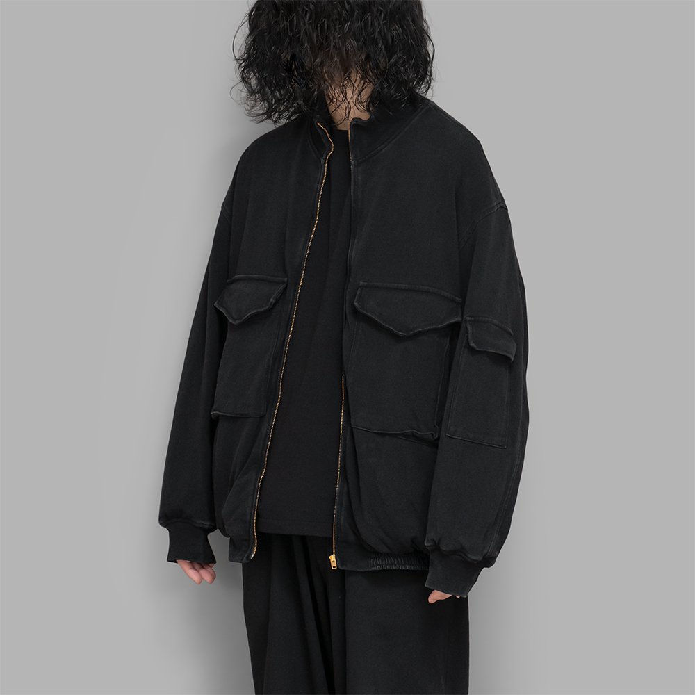 COMOLI / コットンジャージ G8ジャケット(Black)