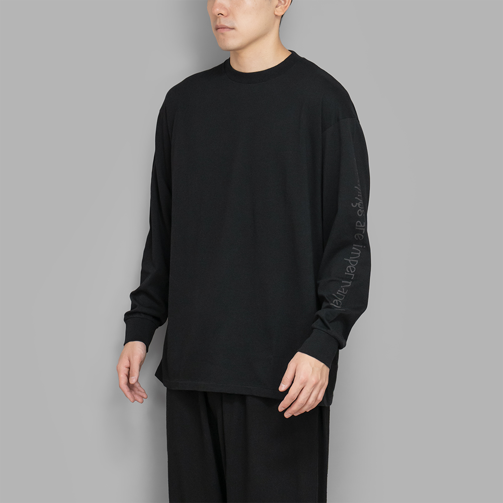 COMOLI / コットンカシミヤ 長袖Tシャツ