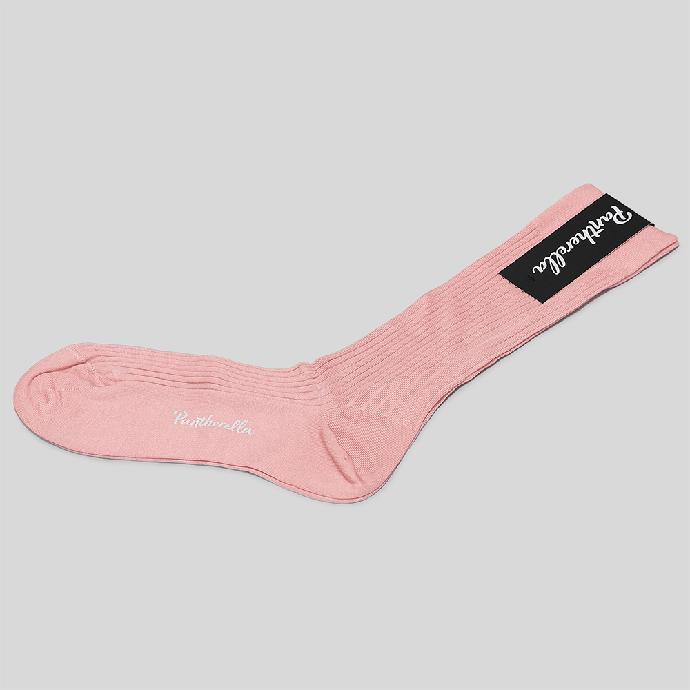 Pantherella / DANVERS Rib Cotton Socks (Dusky Pink)