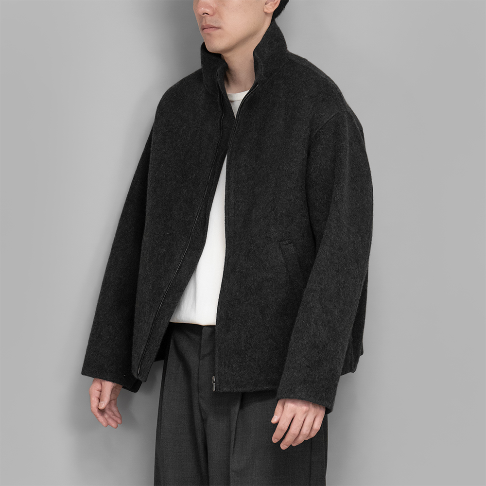 A.PRESSE / Cashmere Melton Short Zip Blouson