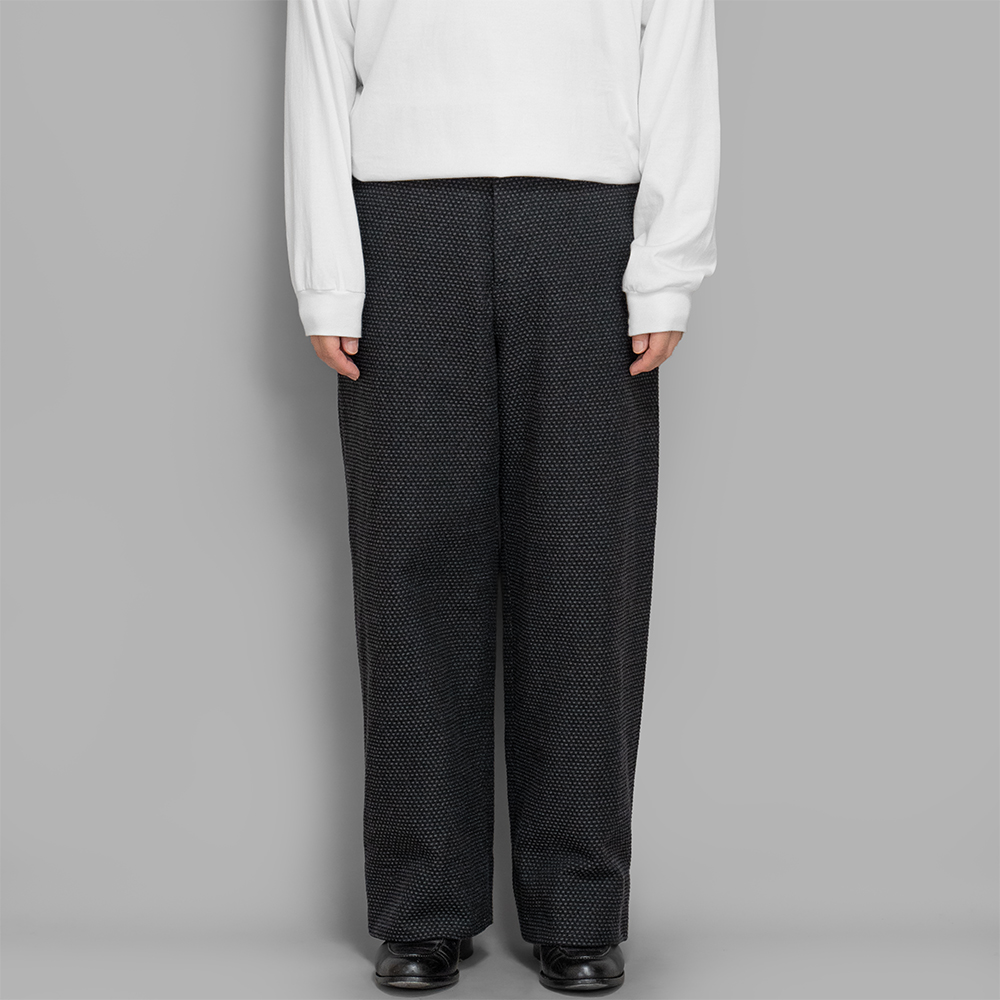 calmlence / No Pleated Wide Pants (Sashiko)