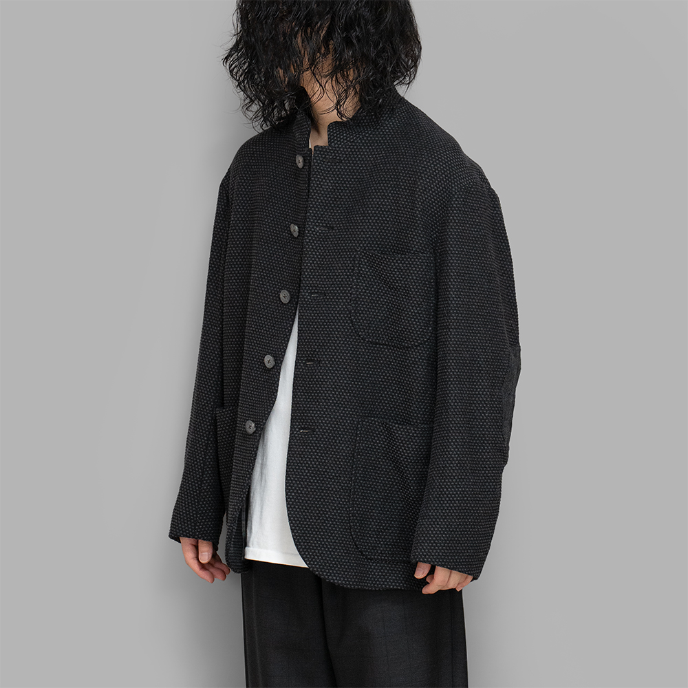 calmlence  / Stand Collar Jacket (Sashiko)