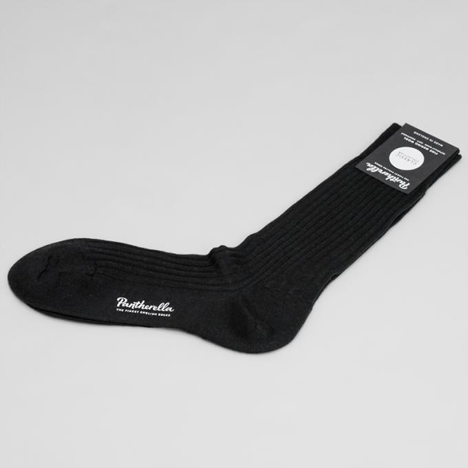 Pantherella / Rib Wool Socks (Black)