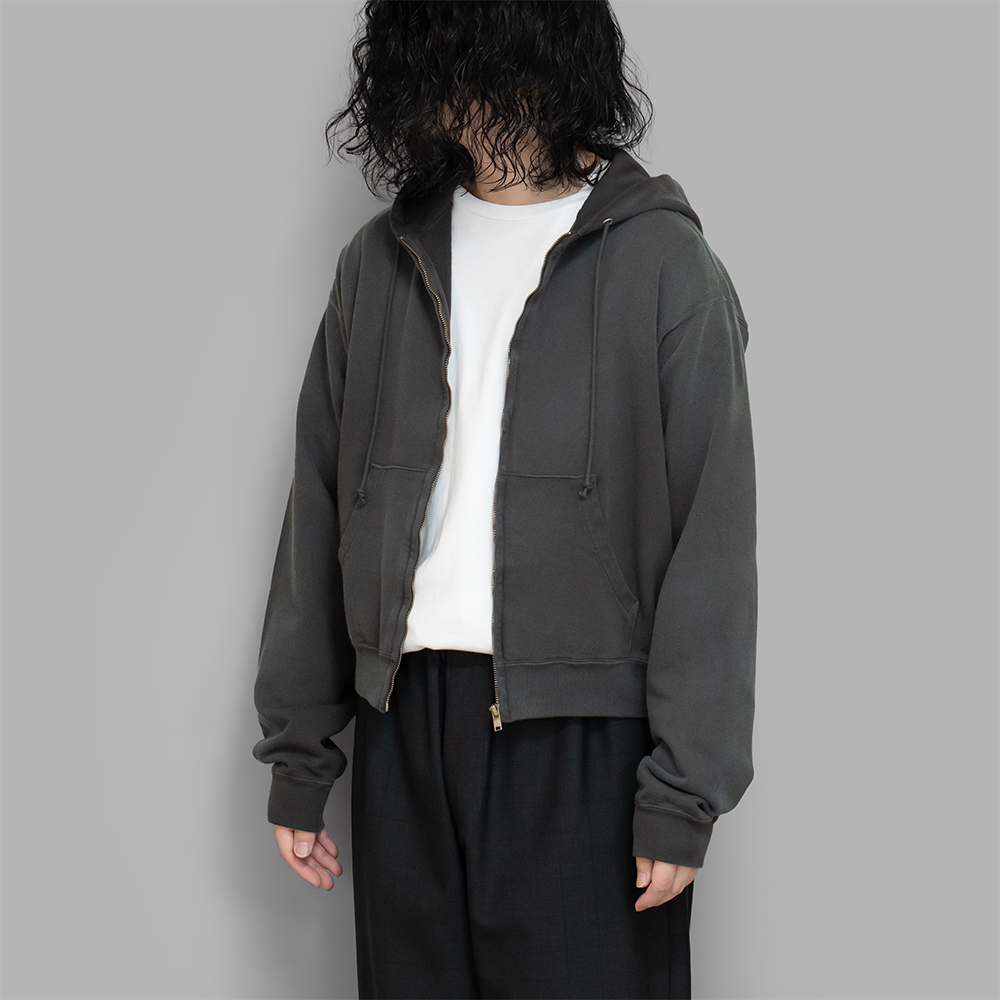 24SS 名作 AURALEE SWEAT ZIP PARKA 2024.10.15 AURALEE SMOOTH SOFT SWEAT ZIP PARKA color : olive