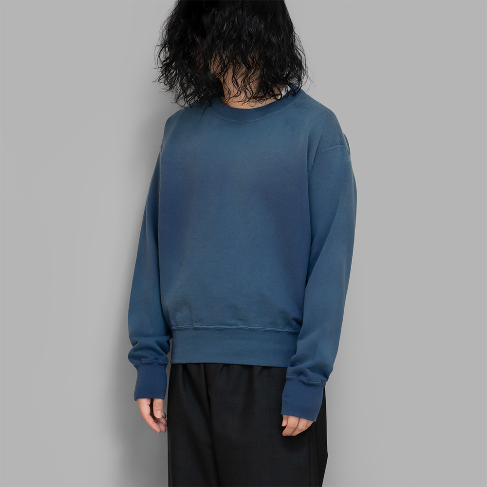 AURALEE / Product Dyed Pima Light Sweat P/O (Light Navy)