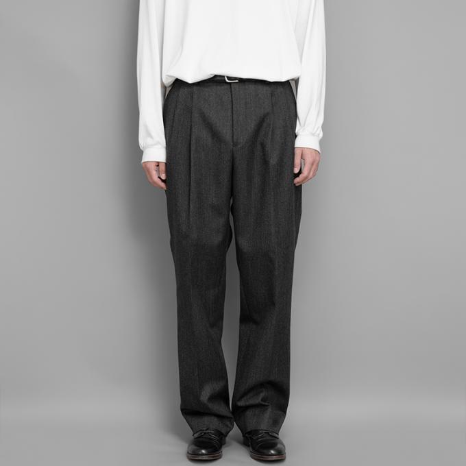 BLUEFACED WOOL SLACKS / AURALEE-