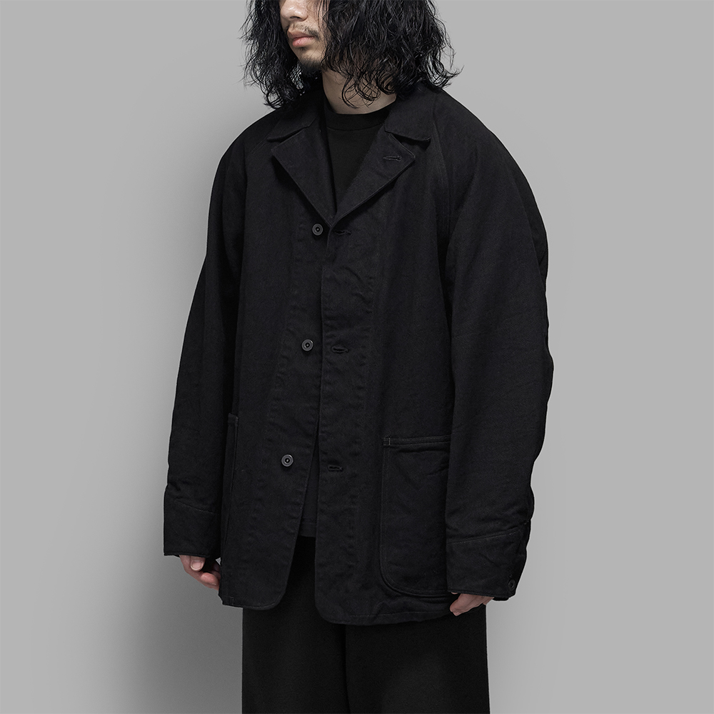 COMOLI  / ブラックデニム ワークジャケット