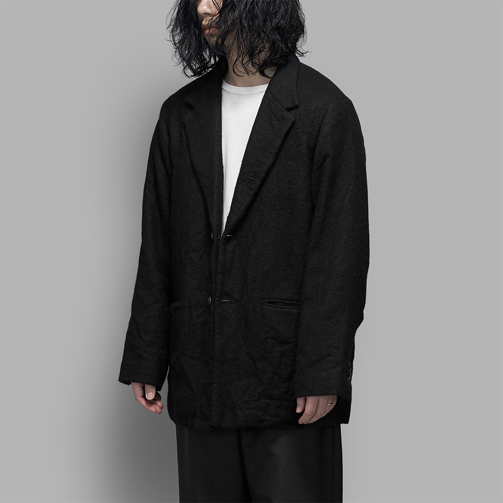 山内 / アルパカメルトンダブルクロス・セミロングテーラードジャケット