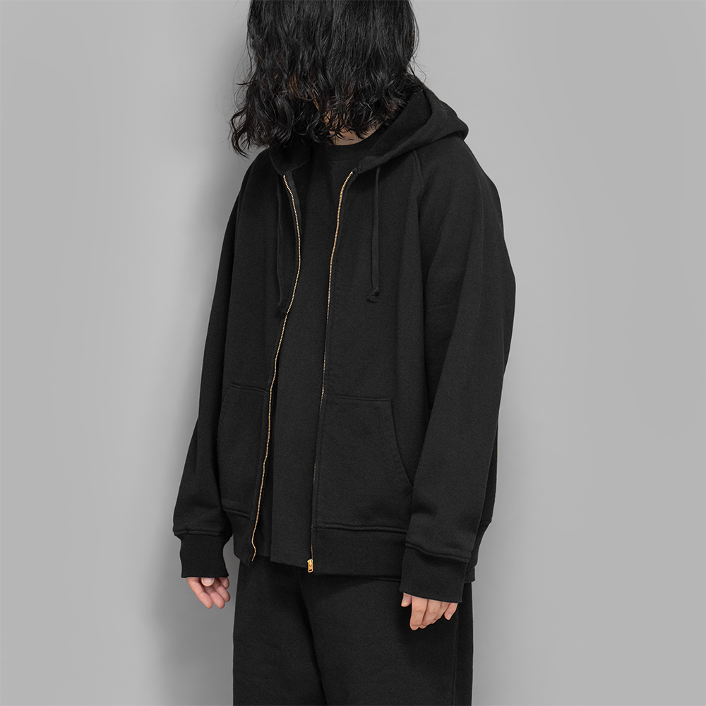 COMOLI / コットン裏毛 ジップパーカ