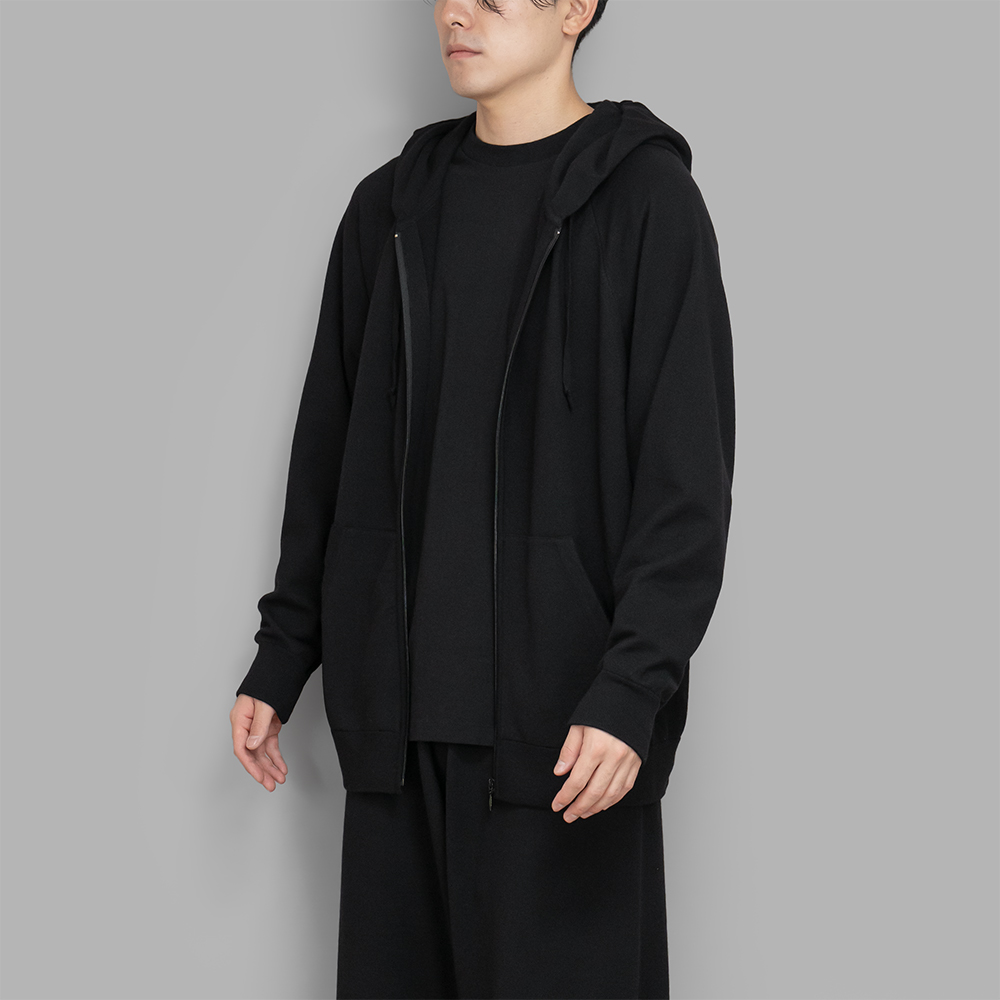 COMOLI / ウールニット ジップパーカ