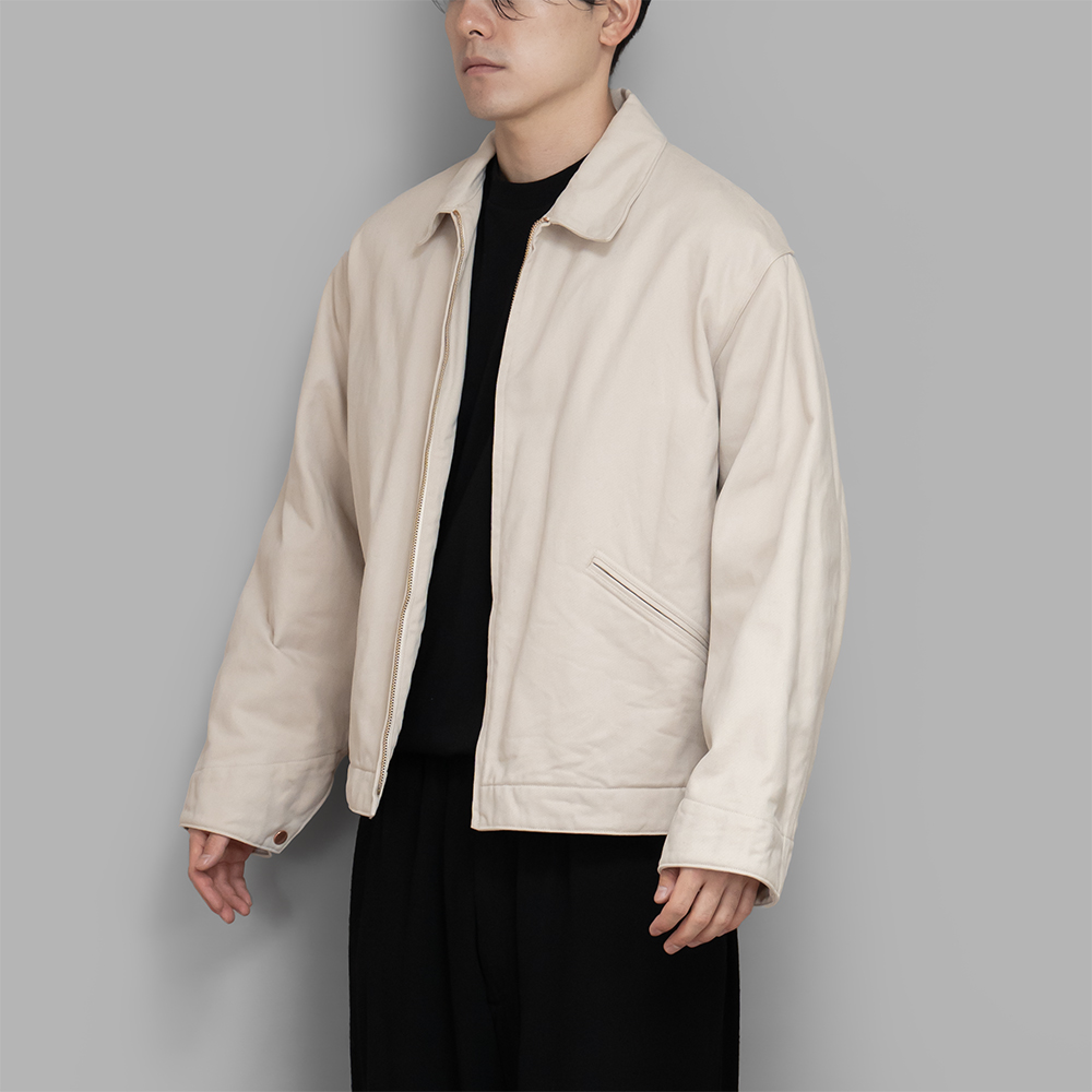COMOLI / コットンツイル ジップショートジャケット
