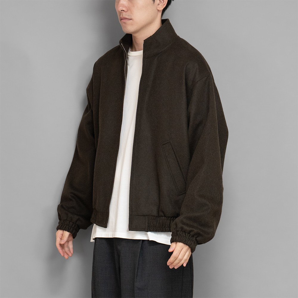 AURALEE / Baby Camel Flannel Zip Blouson