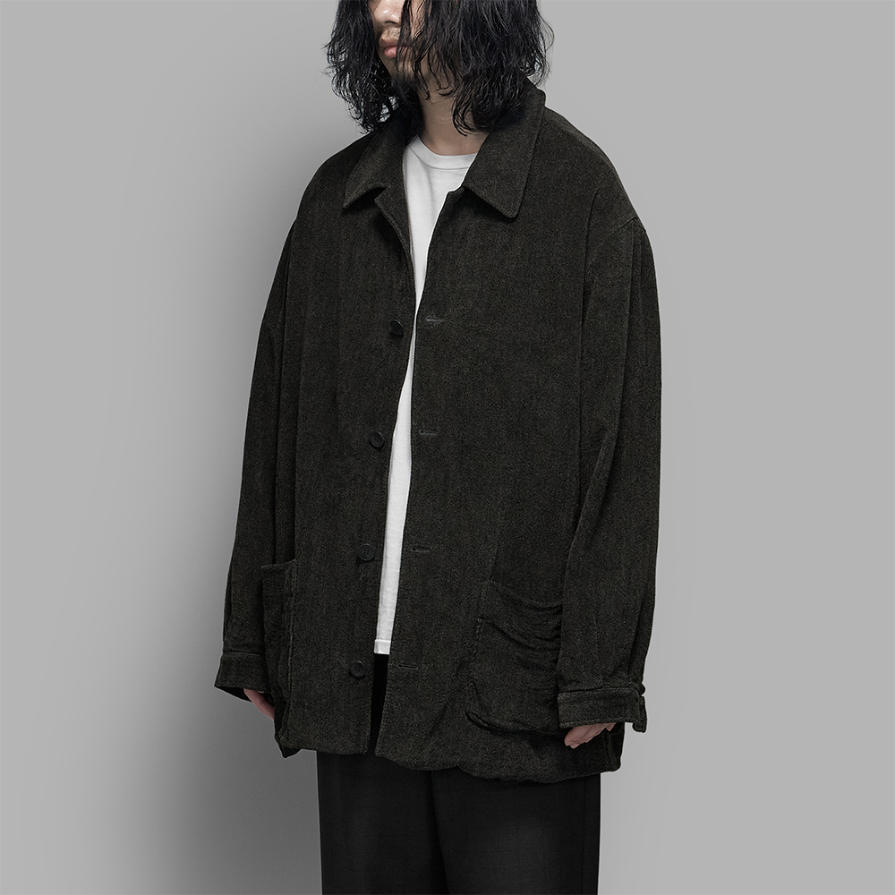 USED / Viscose Cotton Velour Cover All Jacket