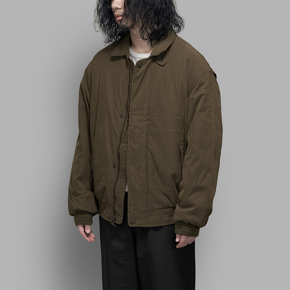 USED / Microfiber Cloth Zip Blouson