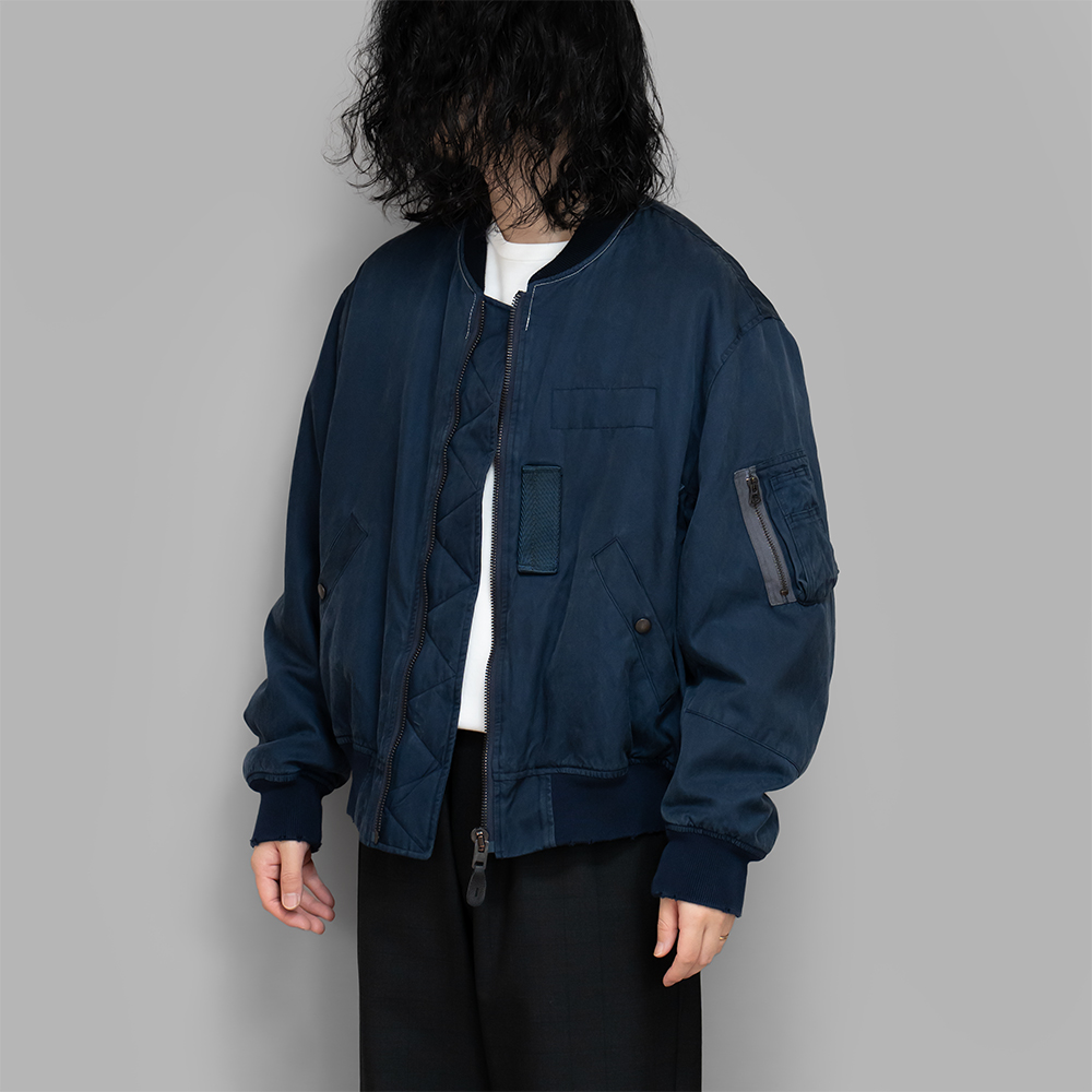 A.PRESSE / Vintage Silk Flight Jacket