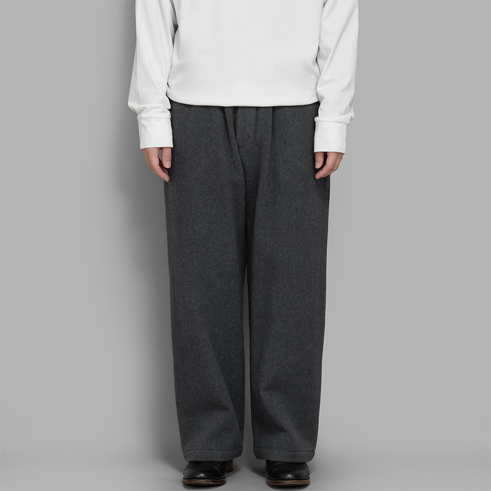 MITTAN / ウールブランケットワイド (灰)