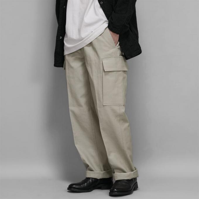 Dead Stock / German Pique Cargo Pants (Off White)