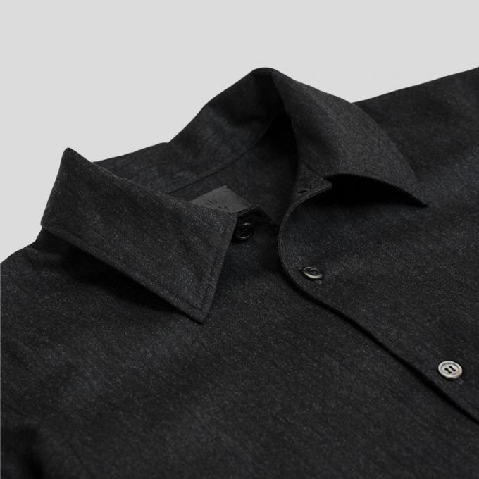 山内 / ウールブラックストライプ・パジャマシャツ | twelve