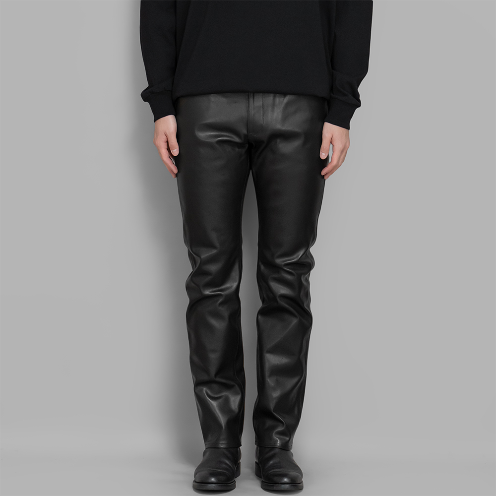 COMOLI / レザー 5Pパンツ