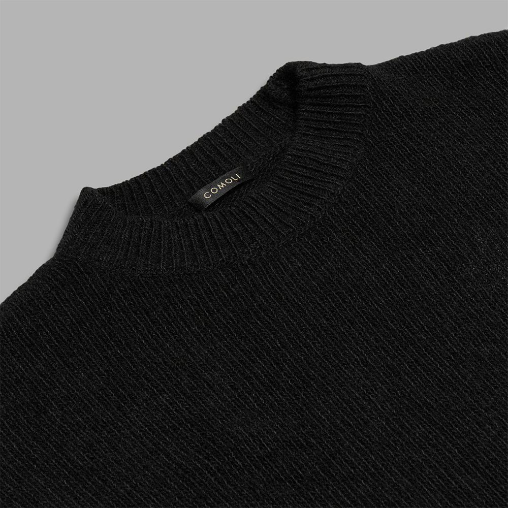 COMOLI / カシミヤ製品染 クルーネックニット | twelve