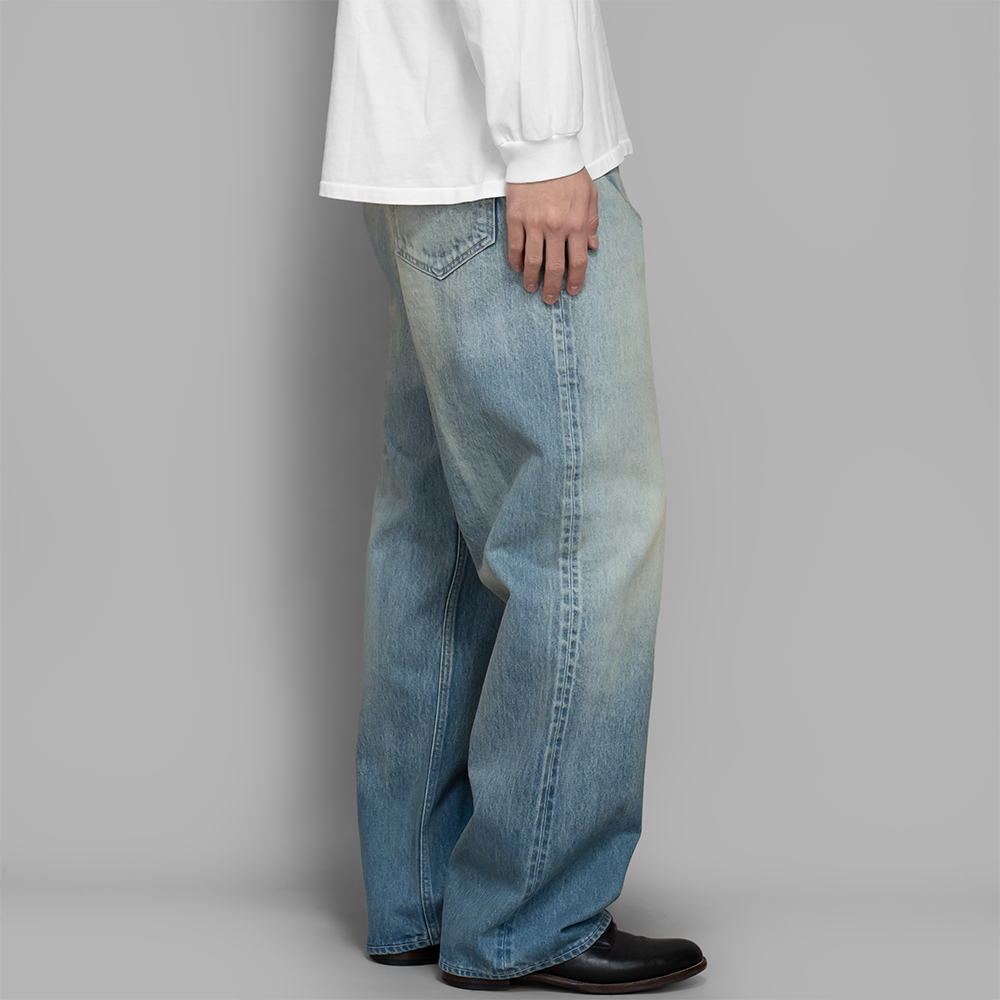 AURALEE / Selvedge Faded Heavy Denim Wide Pants | twelve