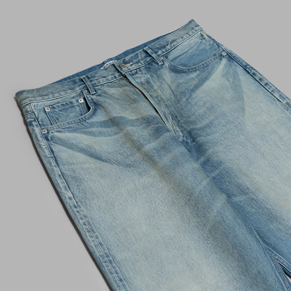 AURALEE / Selvedge Faded Heavy Denim Wide Pants | twelve