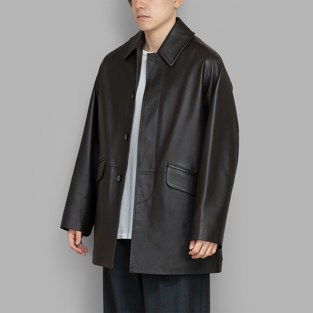 MAATEE&SONS / Leather Half Coat 裏カシミア