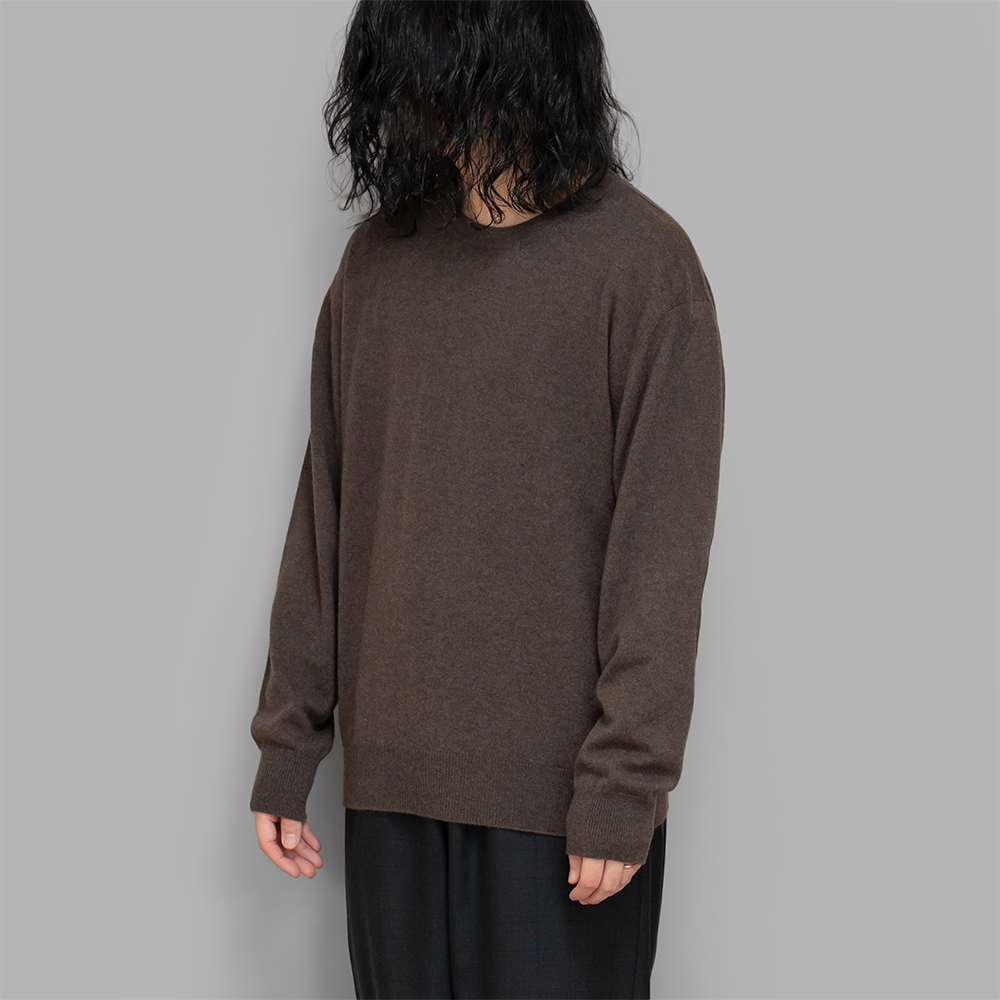 ANSNAM / カシミア丸首プルオーバー